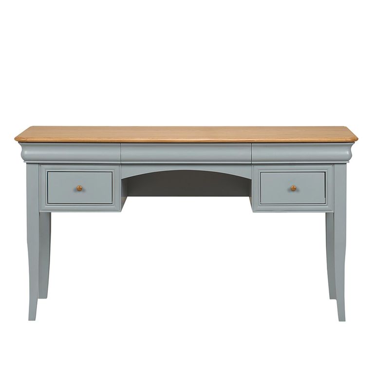 Chantilly Dressing Table - 2 Drawer - Grey Painted - Wood