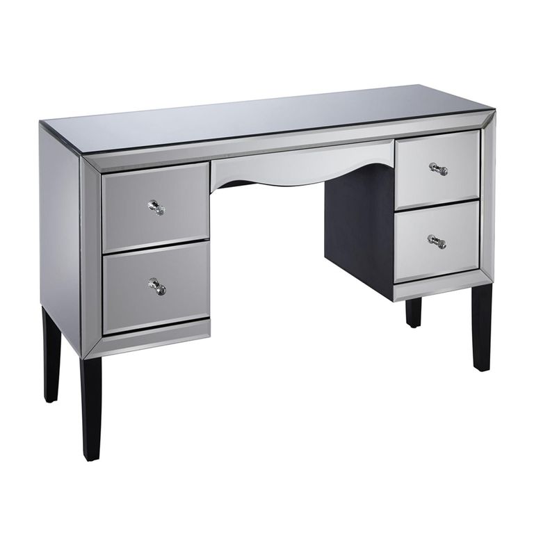 Palermo 4 Drawer Dressing Table - Mirrored