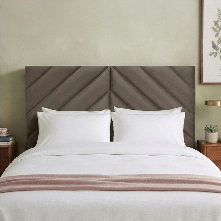 Rose Headboard - Steel - Fabric - Sizes Available