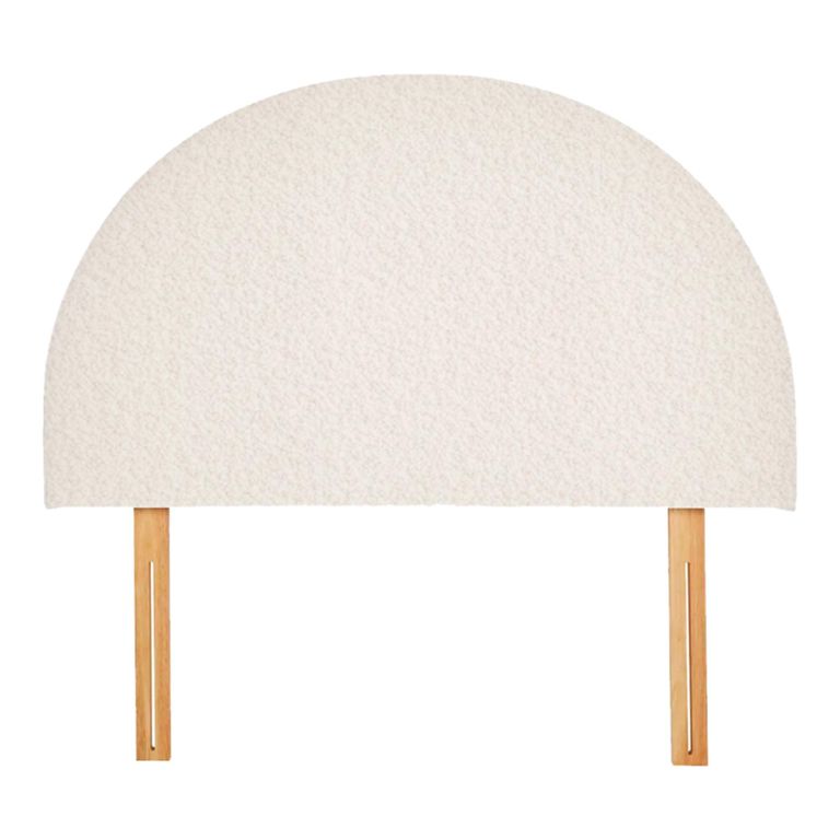 Hibiscus Headboard - Cologne Ivory - Fabric - Sizes Available