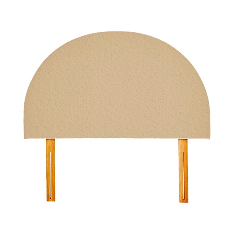 Hibiscus Headboard - Cologne Latte - Fabric - Sizes Available