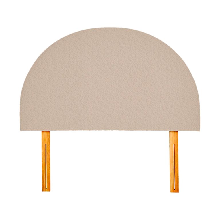 Hibiscus Headboard - Cologne Mink - Fabric - Sizes Available