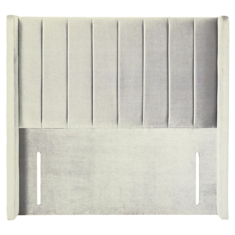 Poppy Floor Standing Headboard - Oyster - Fabric - Sizes Available