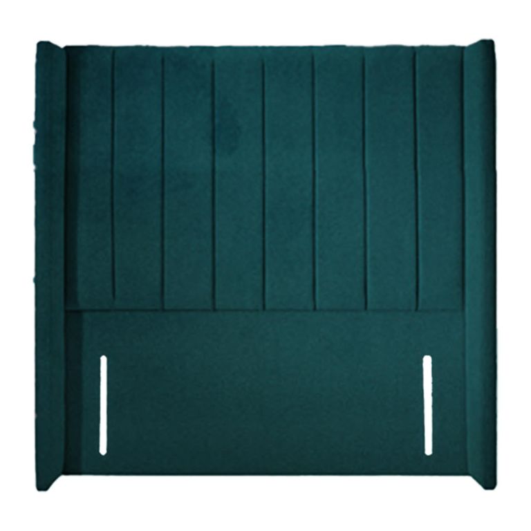 Poppy Floor Standing Headboard - Teal Blue - Fabric - Sizes Available
