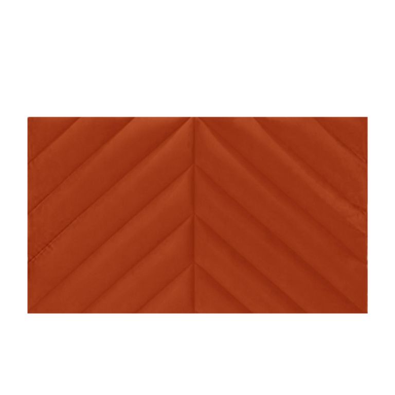 Rose Headboard - Pumpkin Orange - Fabric - Sizes Available