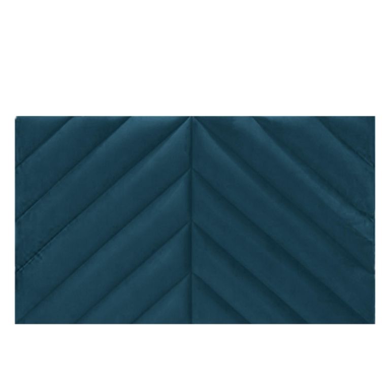 Rose Headboard - Teal Blue - Fabric - Sizes Available