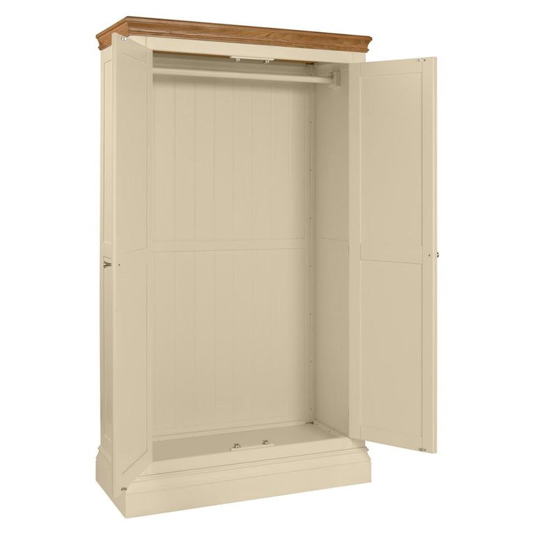 Versailles Wardrobe - 2 Door - Ivory Painted