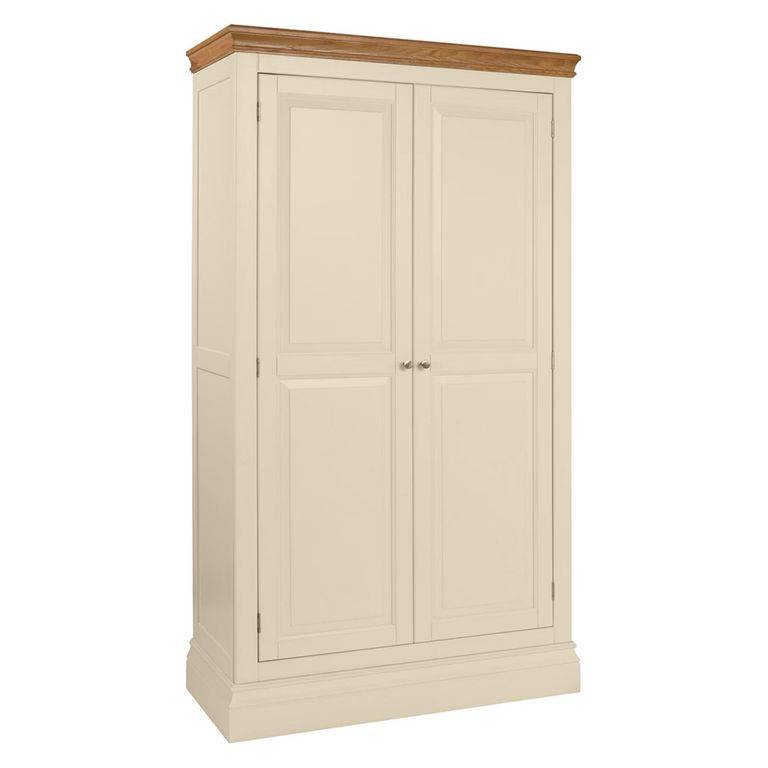 Versailles Wardrobe - 2 Door - Ivory Painted