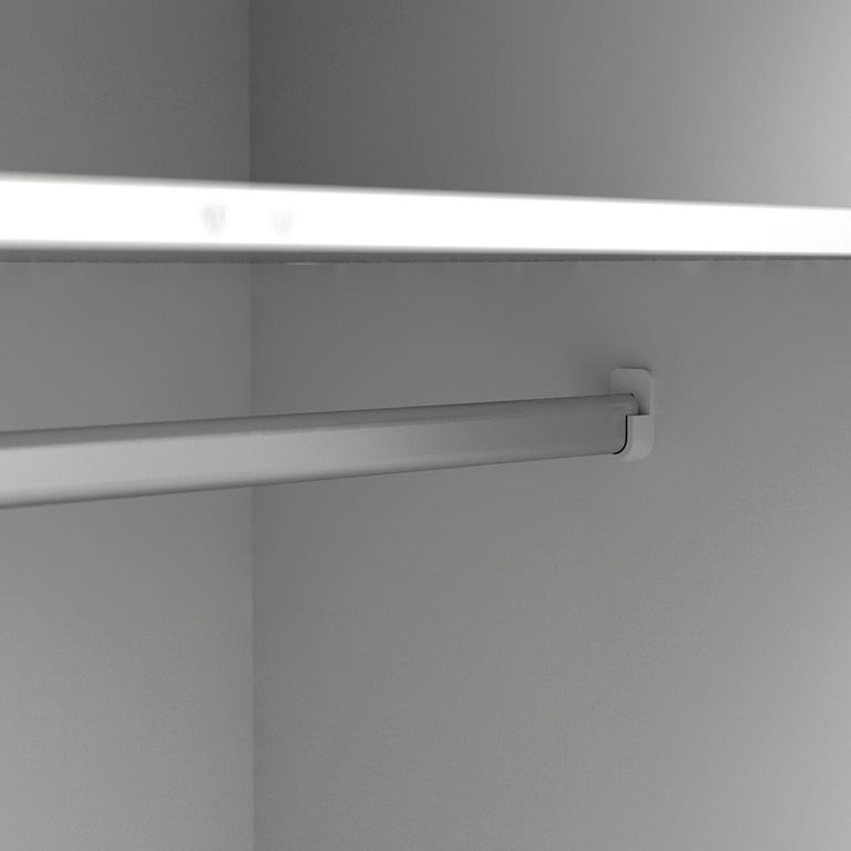 Oslo Wardrobe - 3 Door - 3 Drawer - White and Oak