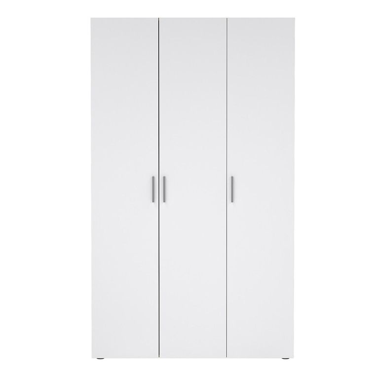Pepe Wardrobe - 3 Door - Oak and White Gloss