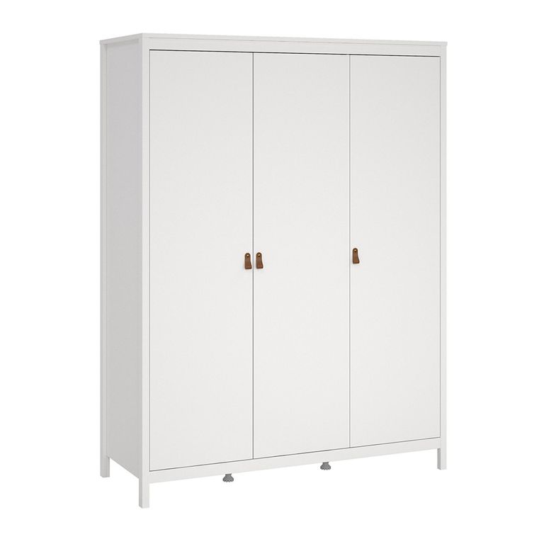 Barcelona Wardrobe - 3 Door - White