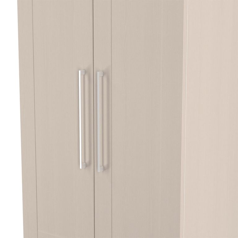 York Wardrobe - 2 Door - 2 Drawer - Tall - Cashmere Ash