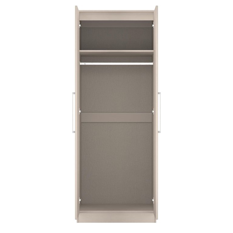 York Wardrobe - 2 Door - Plain - Tall - Cashmere