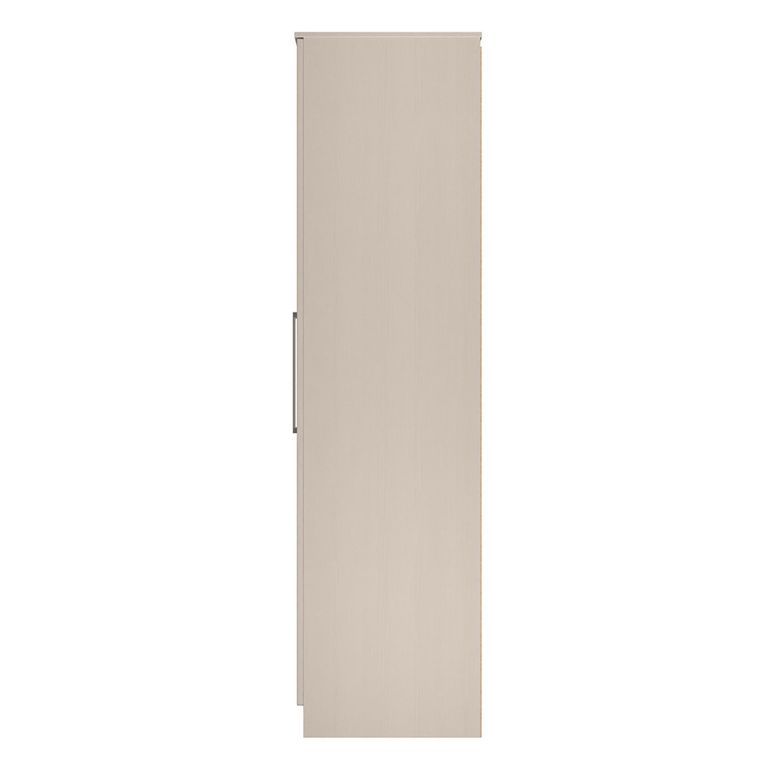 York Wardrobe - 4 Door - Tall - Mirror - Cashmere