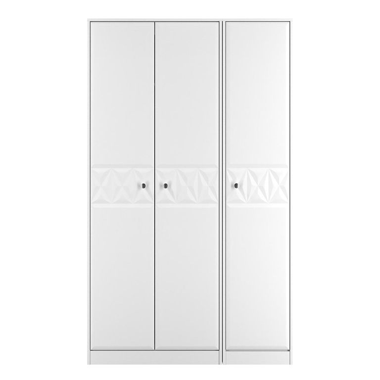 San Jose Wardrobe - 3 Door - Triple - Tall - White