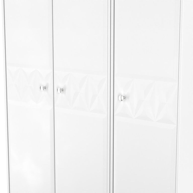 San Jose Wardrobe - 3 Door - Triple - Tall - White