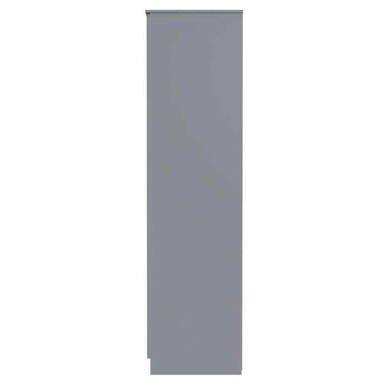 Milan Wardrobe - 2 Door - Plain - Tall - Grey