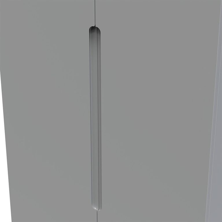 Milan Wardrobe - 2 Door - Plain - Tall - Grey
