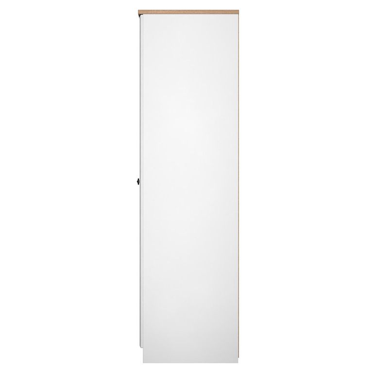 Norfolk Wardrobe - 3 Door - 1 Mirror - Triple - White and Oak