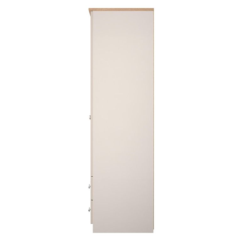 Sussex Wardrobe - 2 Door - 2 Drawer - Double - Cashmere and Oak