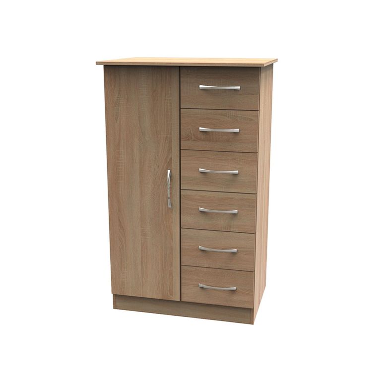 Avon Wardrobe - 1 Door - Midi - Oak