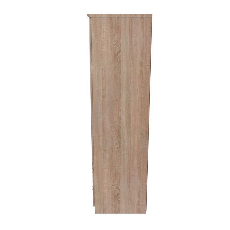 Avon Wardrobe - 2 Door - Combi - with 1 Mirror - Oak