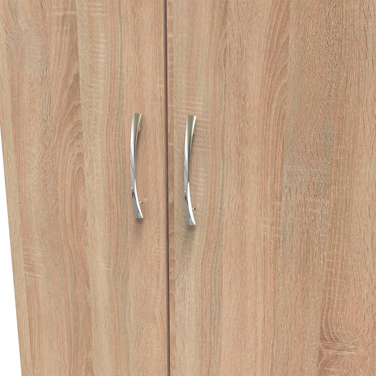 Avon Wardrobe - 3 Door - Triple - with LHF 2 Drawers - Oak