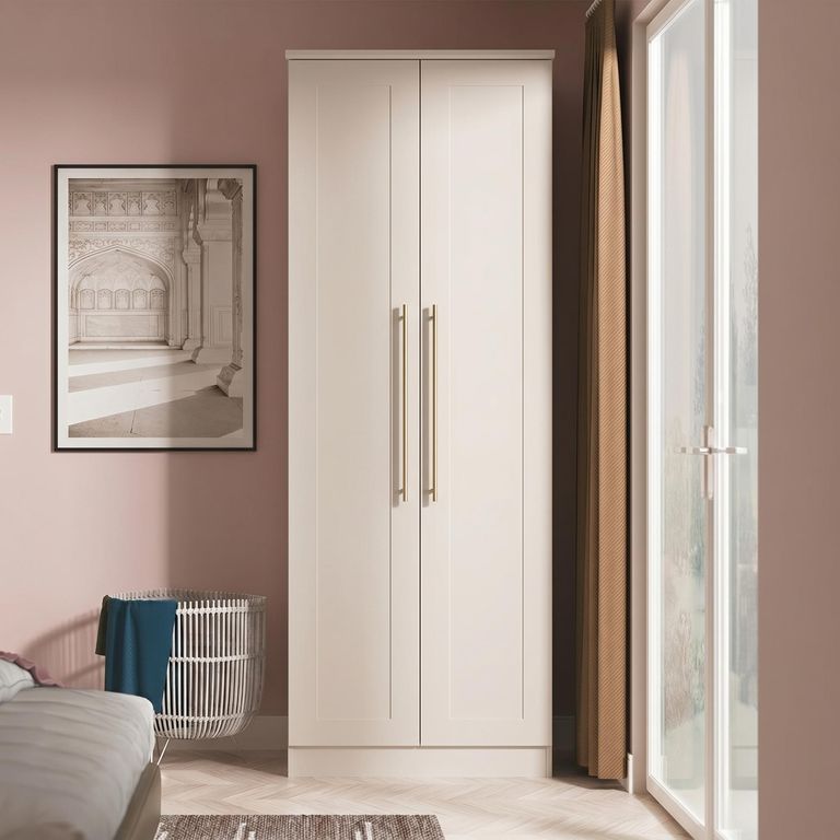 Haworth Wardrobe - 2 Door - Plain - Tall - Cashmere