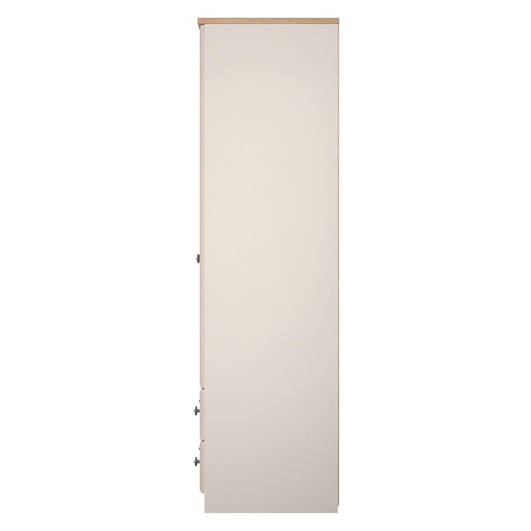 Norfolk Wardrobe - 2 Door - 2 Drawer - Double - Cashmere and Oak