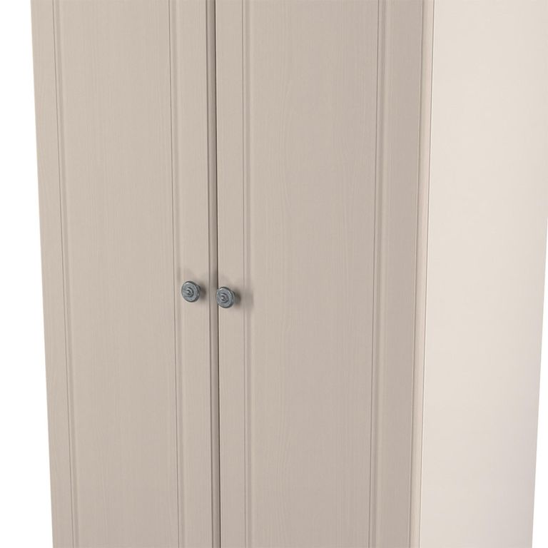 Norfolk Wardrobe - 2 Door - Plain - Cashmere and Oak