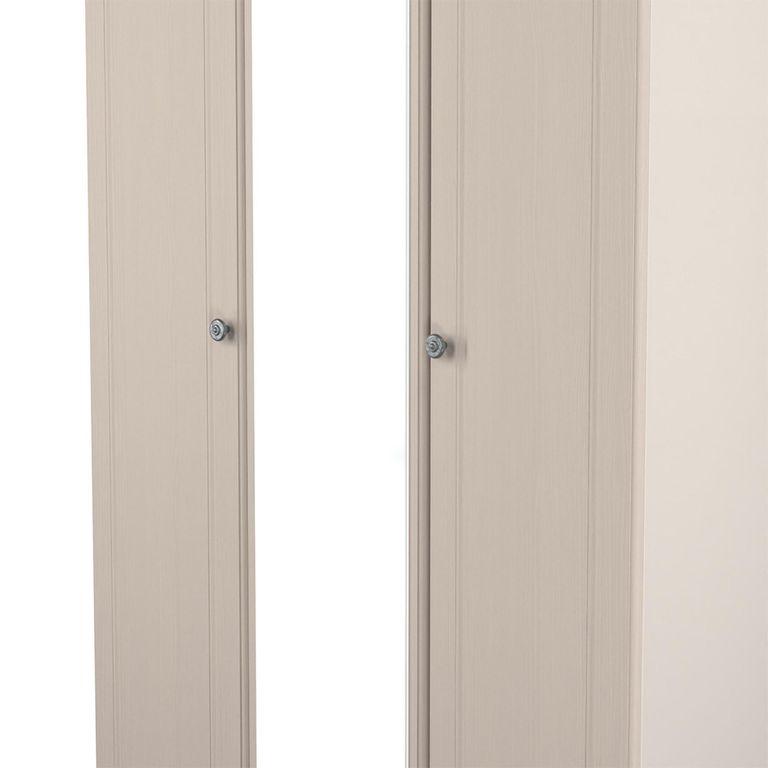 Norfolk Wardrobe - 3 Door - 1 Mirror - Triple - Cashmere and Oak