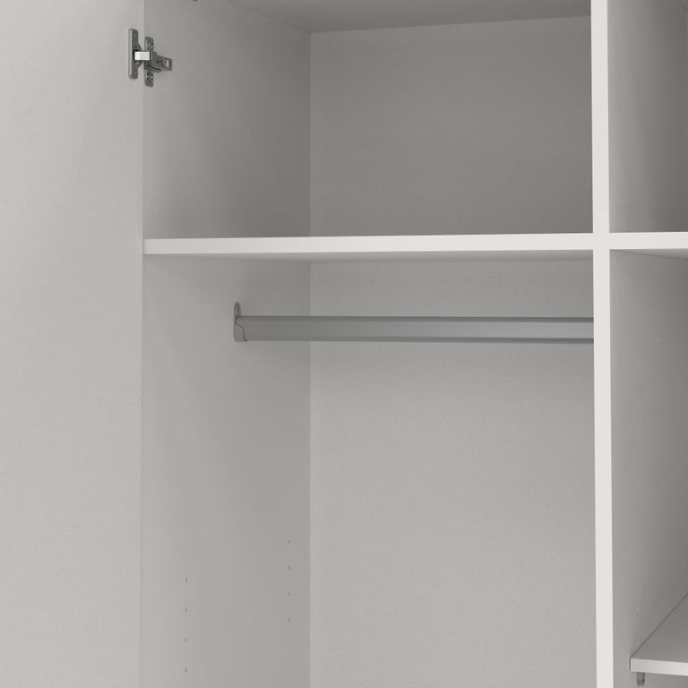Sprint Wardrobe - 2 Door - 3 Drawer - White