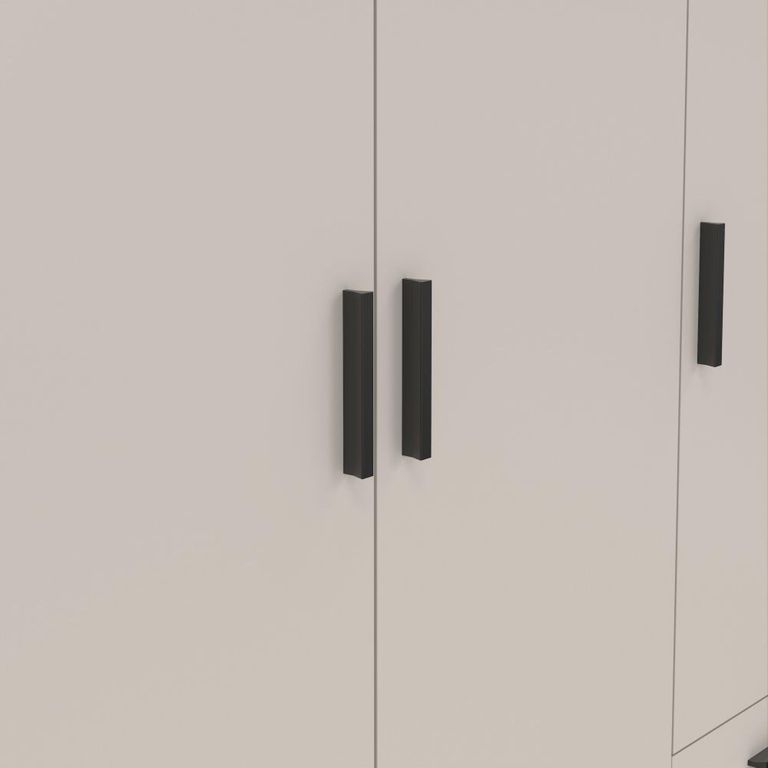 Sprint Wardrobe - 3 Door - 3 Drawer - Cashmere