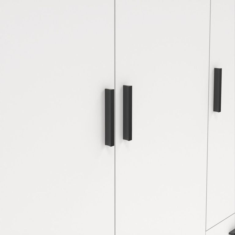 Sprint Wardrobe - 3 Door - 3 Drawer - White