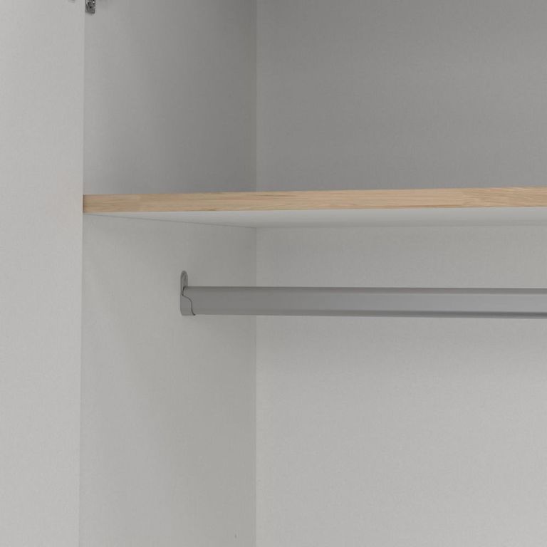 Sprint Wardrobe - 4 Door - 3 Drawer - Jackson Hickory