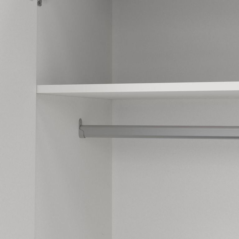 Sprint Wardrobe - 4 Door - 3 Drawer - White