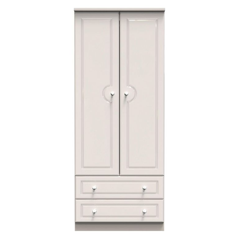 Balmoral Wardrobe - 2 Door - 2 Drawers - Double - Cashmere