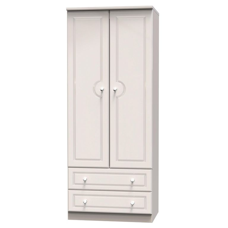 Balmoral Wardrobe - 2 Door - 2 Drawers - Double - Cashmere