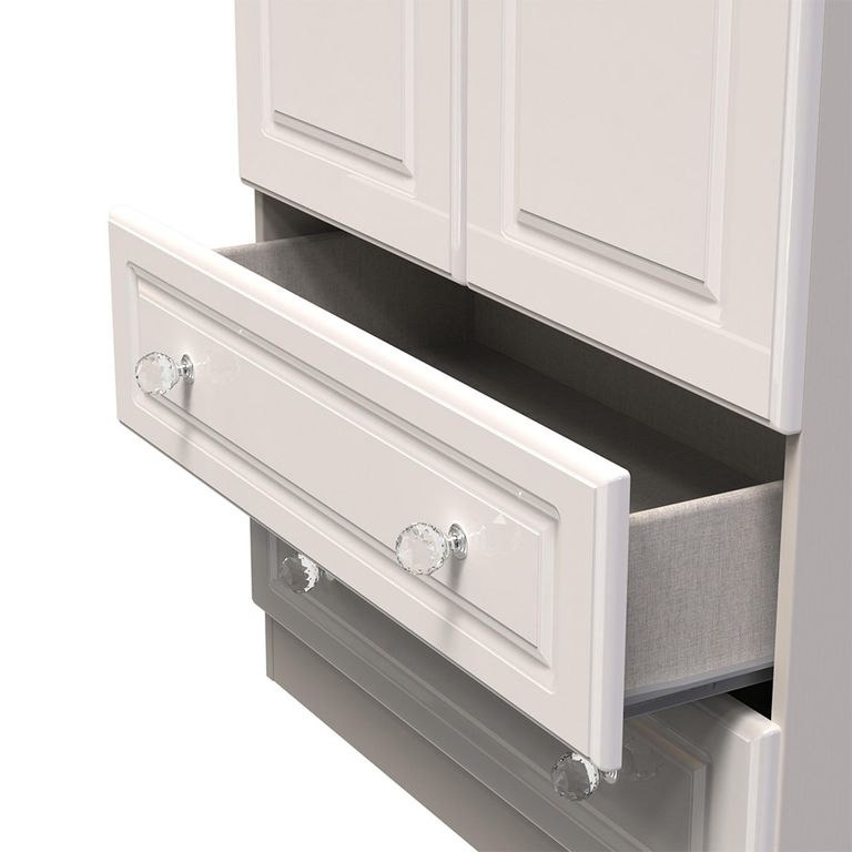 Balmoral Wardrobe - 2 Door - 2 Drawers - Double - Cashmere