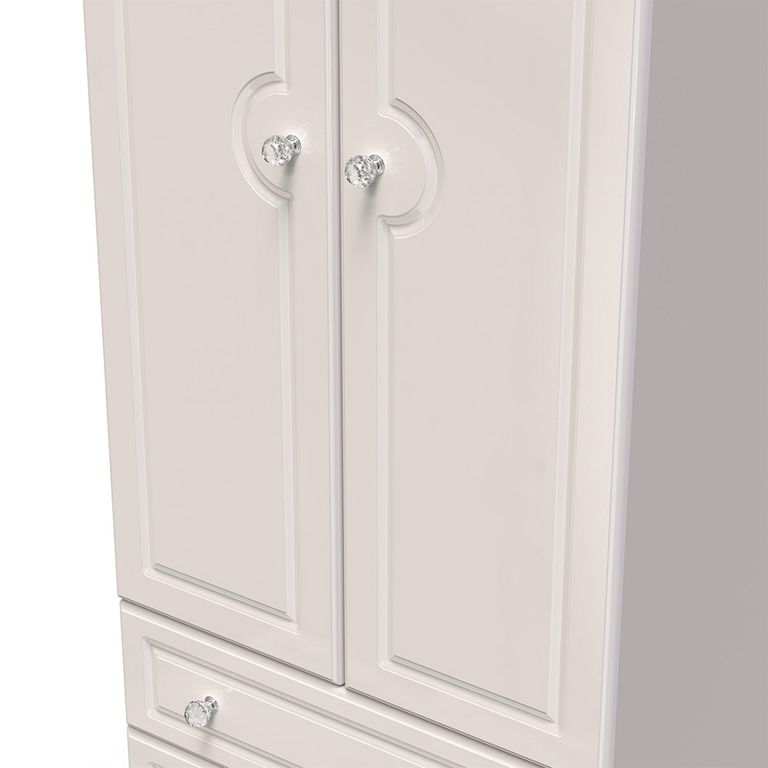 Balmoral Wardrobe - 2 Door - 2 Drawers - Double - Cashmere