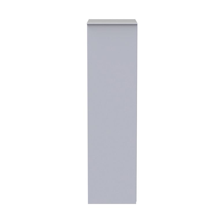 Diamond Plain Tall Wardrobe - 2 Door - Pink and White