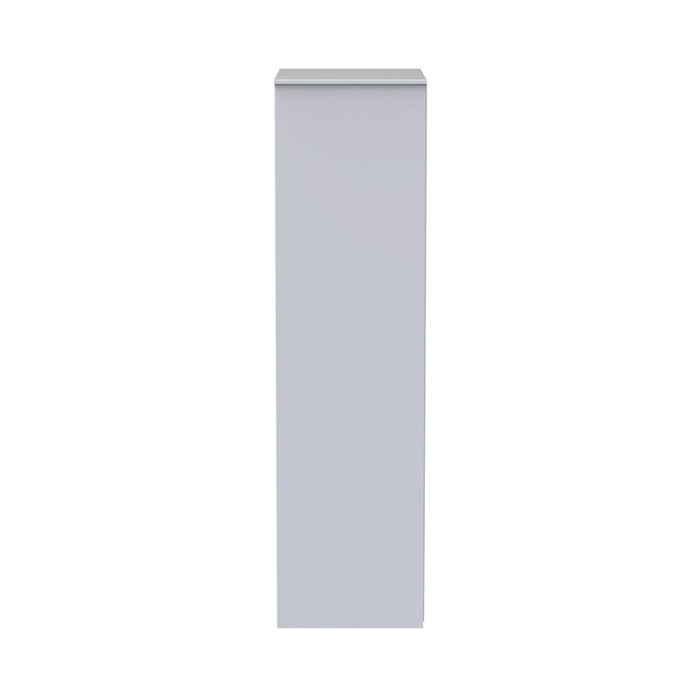 Diamond Plain Tall Wardrobe - 2 Door - Black and White