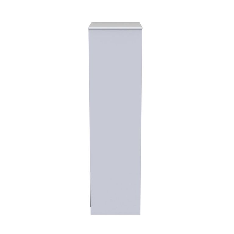 Diamond Tall Wardrobe - 2 Door - 2 Drawer - Black and White