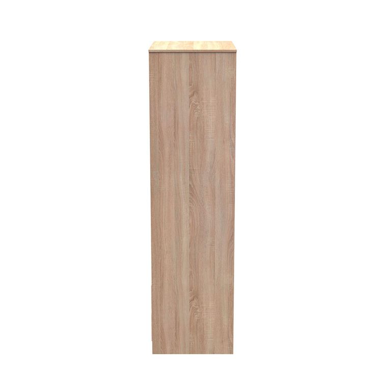 Diamond Tall Wardrobe - 2 Door - 2 Drawer - Oak