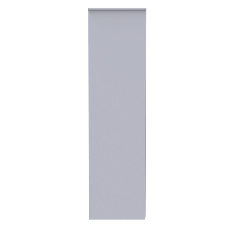 Diamond Front Open Wardrobe - White