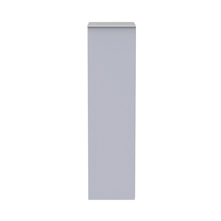 Diamond Plain Tall Wardrobe - 2 Door - White