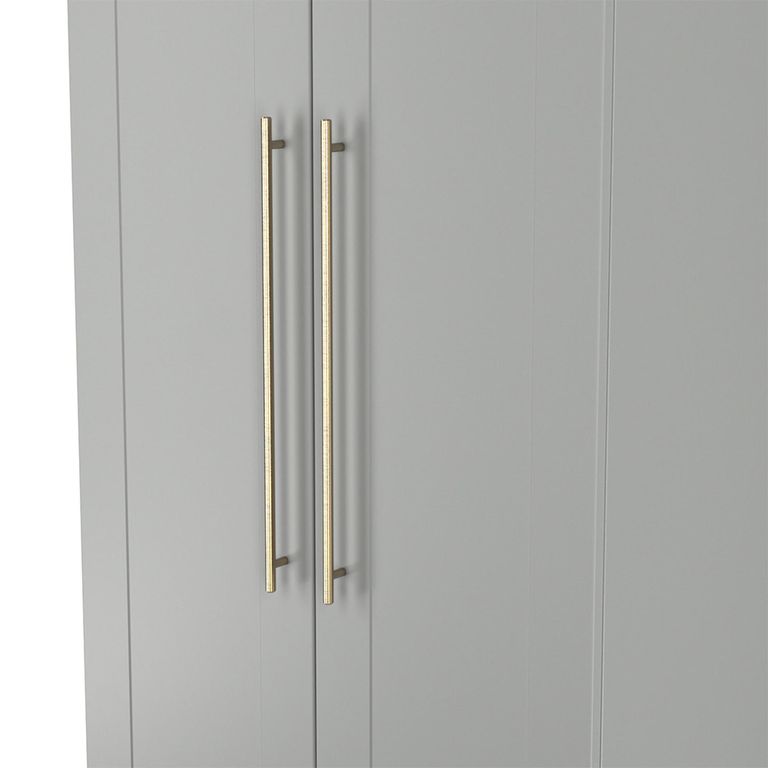 Haworth Wardrobe - 2 Door - Plain - Tall - Grey
