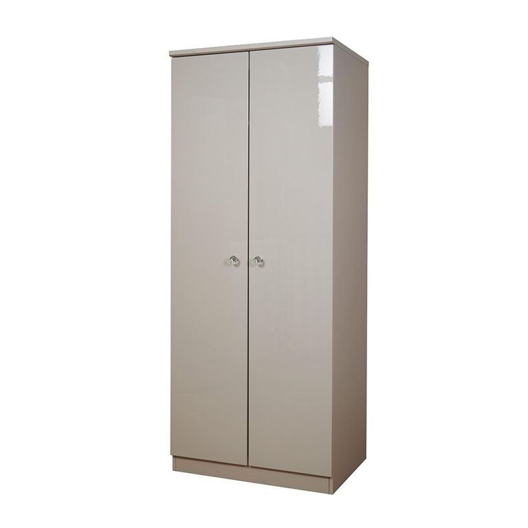 Lumiere Wardrobe - 2 Door - Plain - Cashmere