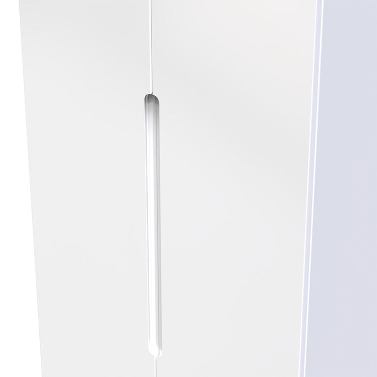 Milan Wardrobe - 2 Door - 2 Drawer - Double - White Gloss