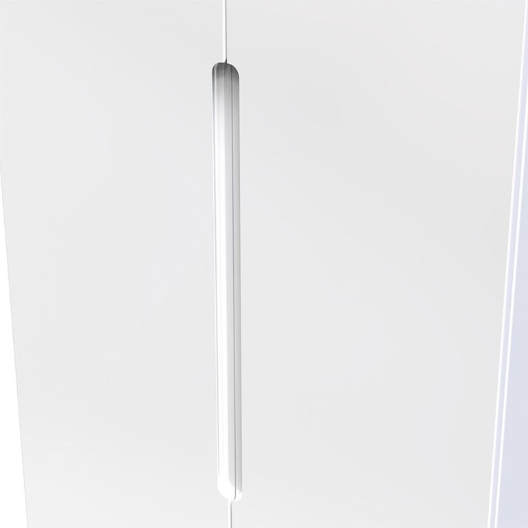 Milan Wardrobe - 2 Door - Plain - Tall - White Gloss